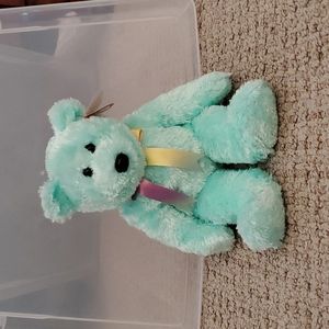 TY Beanie Buddy - SHERBET the Bear (Aqua Version) (13.5 inch)